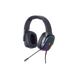 Gembird GHS-SANPO-S300 auricular y casco Auriculares Alámbrico Diadema Juego USB tipo A Negro