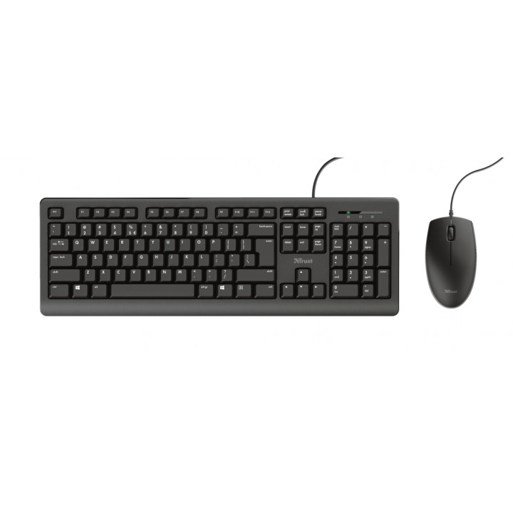Trust Primo teclado Ratón incluido USB QWERTY Español Negro