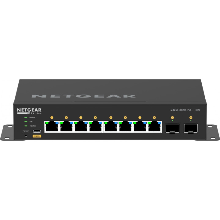 NETGEAR GSM4210PX-100EUS switch Gestionado L2/L3 Gigabit Ethernet (10/100/1000) EnergÍ­a sobre Ethernet (PoE) Negro