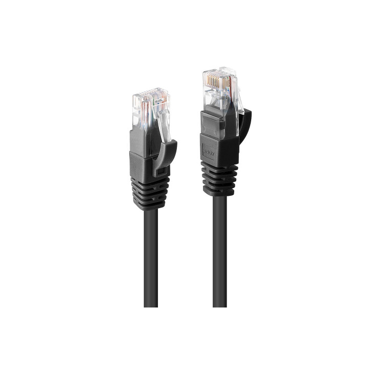 Lindy 48076 cable de red Negro 0,5 m Cat6 U/UTP (UTP)