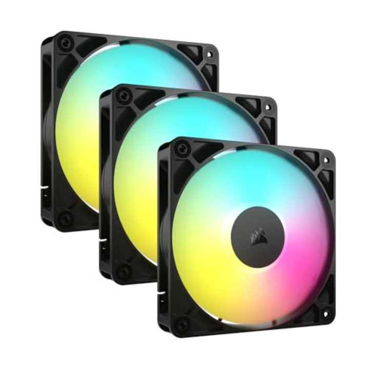 Corsair Ventiladores PWM de 120 mm RS120 ARGB – Paquete de 3 [PRODUCTO EN TIENDA]