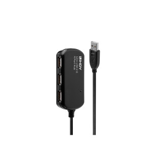 Lindy 42783 hub de interfaz 480 Mbit/s Negro