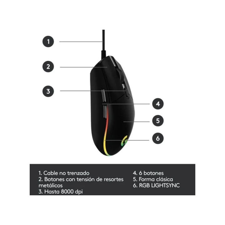 Ratón Logitech G G102 LightSync [PRODUCTO EN TIENDA]