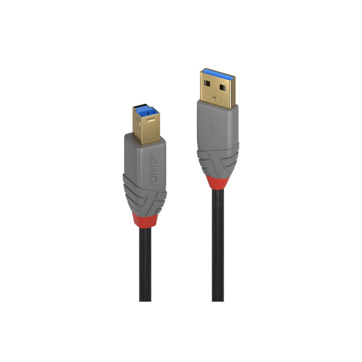 Lindy 36744 cable USB 5 m USB 3.2 Gen 1 (3.1 Gen 1) USB A USB B Negro