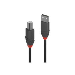 Lindy 36673 cable USB 2 m USB 2.0 USB A USB B Negro