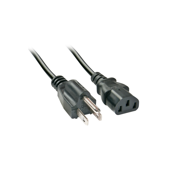 Lindy 30338 cable de transmisión Negro 2 m C13 acoplador