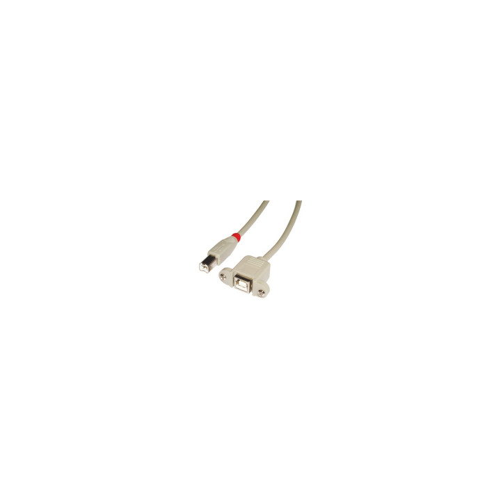 Lindy 31801 cable USB 1 m USB 2.0 USB B Gris