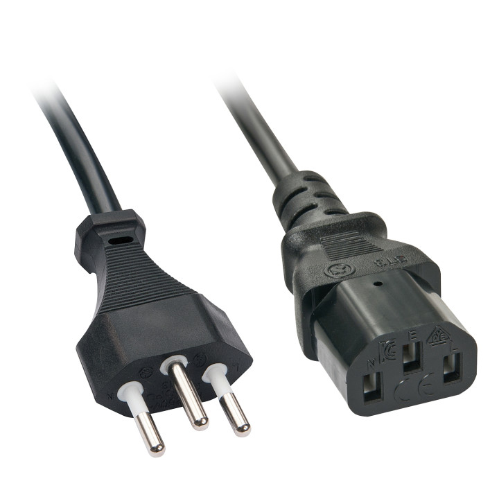 Lindy 30417 cable de transmisión Negro 2 m C13 acoplador