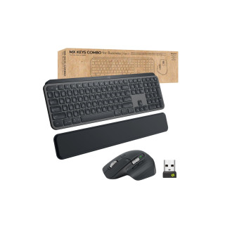 Logitech MX Keys combo for Business Gen 2 teclado Ratón incluido RF Wireless + Bluetooth QWERTY Español Grafito