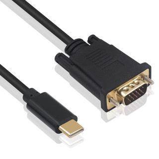 Ewent EC1052 adaptador de cable de vÍ­deo 1,8 m USB Tipo C VGA (D-Sub)