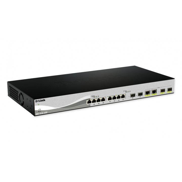 D-Link DXS-1210-12SC/E switch Gestionado L2 10G Ethernet (100/1000/10000) 1U Negro, Plata