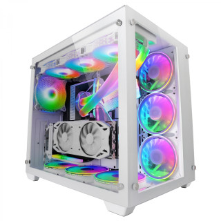 Mars Gaming MCV3 Blanco Torre Gaming Custom XXL E-ATX Ventana Cristal Templado Lateral y Frontal Estructura Modular...
