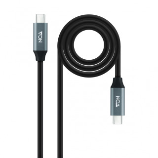 Nanocable Cable USB 3.2 Gen2x2 20Gbps 5A/100W 4K/60Hz USB-C/M-USB-C/M, 1.5 m