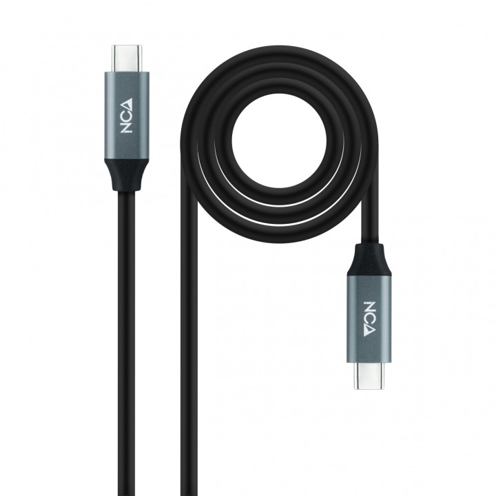 Nanocable Cable USB 3.2 Gen2x2 20Gbps 5A/100W 4K/60Hz USB-C/M-USB-C/M, 1.5 m