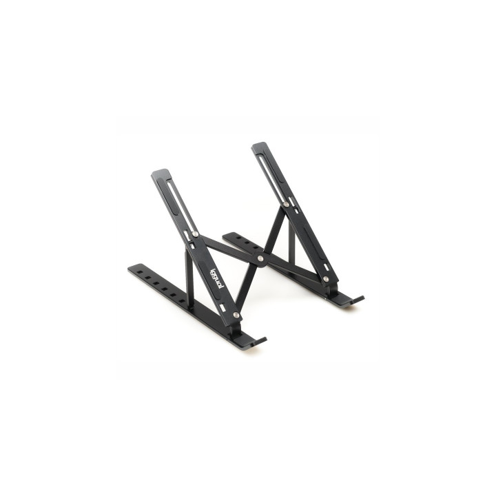 iggual Soporte portátil plegable aluminio negro 17