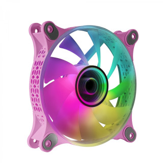 Mars Gaming MF-3D Rosa Ventilador ARGB 360º 12cm Espejo Infinito 3D Sistema Anti-vibraciones Ultra-silencioso...