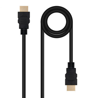 Nanocable Cable HDMI V2.0 4K@60Hz 18Gbps A/M-A/M, 0.5 m, Negro
