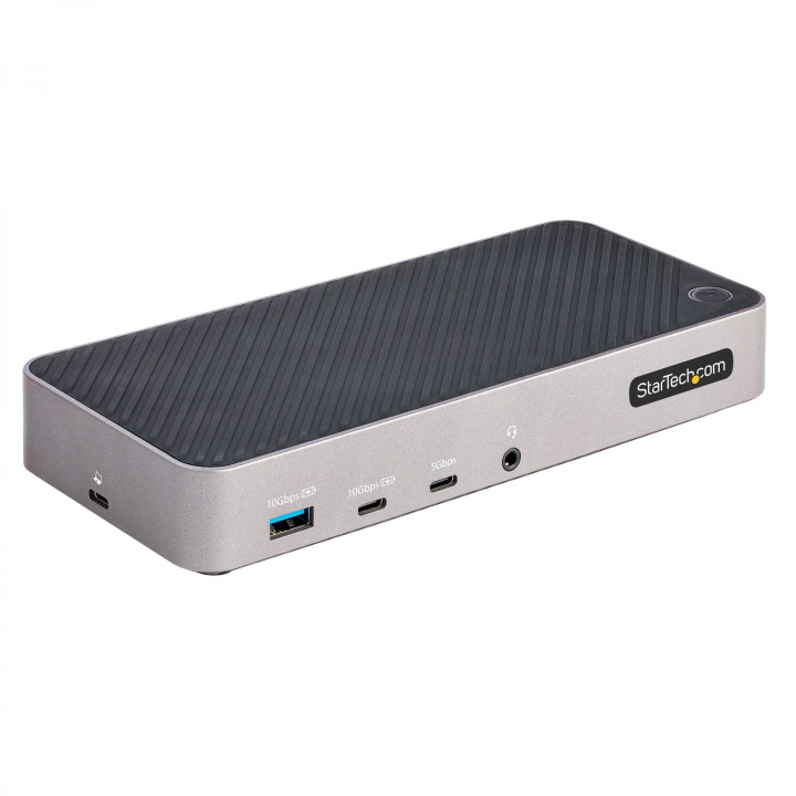 StarTech.com Docking Station USB-C para 3 Monitores - Dock USB C Triple HDMI/DP de 4K - 5x Hub USB - GbE - PD 100W -...