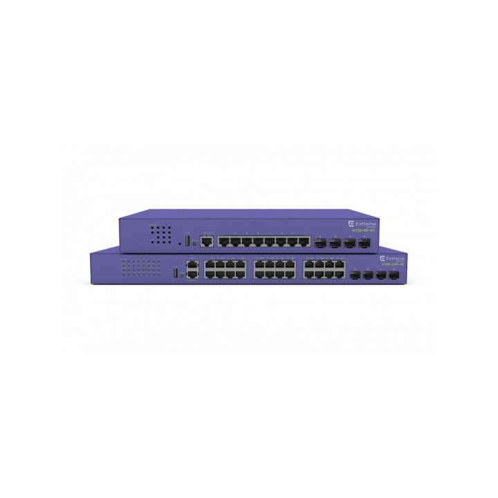 Extreme networks ExtremeSwitching X435 Gestionado Gigabit Ethernet (10/100/1000) EnergÍ­a sobre Ethernet (PoE) 1U...