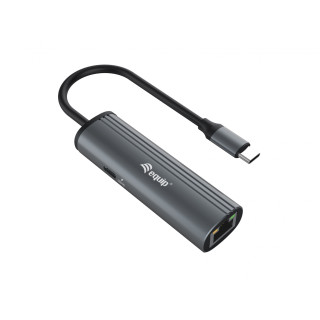 Equip 133486 hub de interfaz USB Tipo C 1000 Mbit/s Negro, Gris