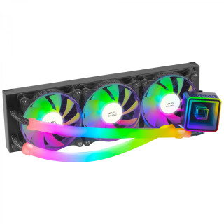Mars Gaming ML-ULTRA360 Negro Refrigeración LÍ­quida CPU TDP 650W Espejo Infinito 3 Ventiladores Silenciosos FDB ARGB...