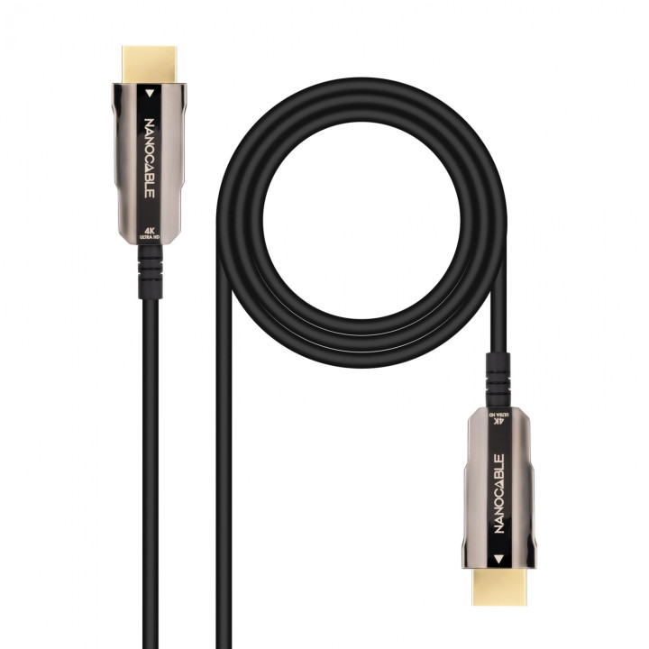 Cable HDMI V2.0 AOC 4K@60Hz 18Gbps A/M-A/M, Negro, 15 m