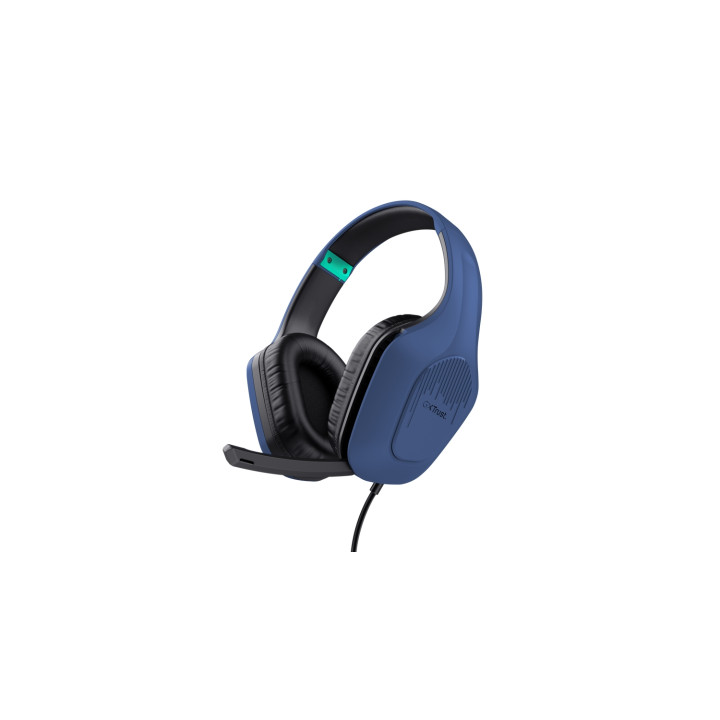 Trust GXT 415B Zirox Auriculares Alámbrico Diadema Juego Azul