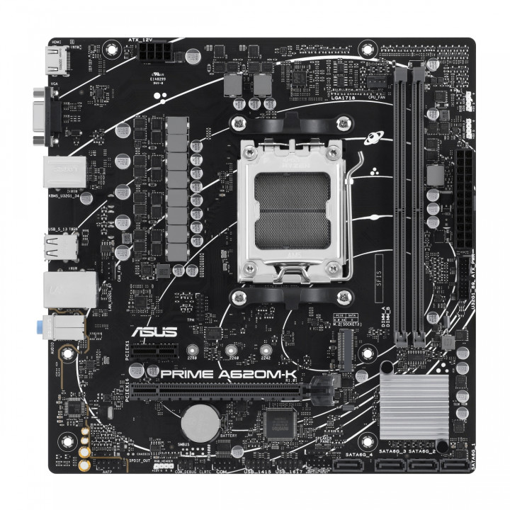ASUS PRIME A620M-K AMD A620 Zócalo AM5 micro ATX Placa Base