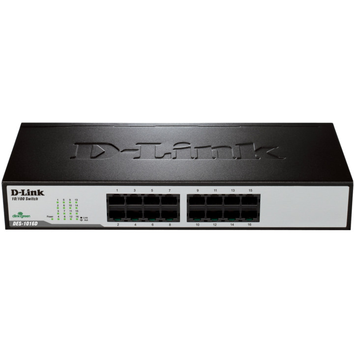 SWITCH D-LINK 16PTOS 10/100 DES-1016D