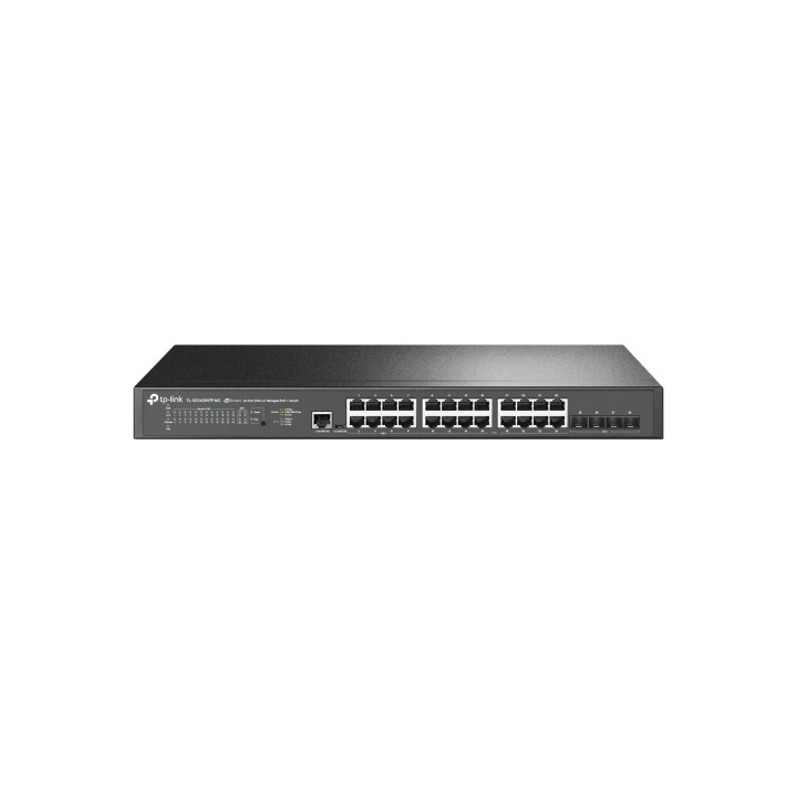 TP-Link TL-SG3428XPP-M2 switch Gestionado L2+ 2.5G Ethernet (100/1000/2500) EnergÍ­a sobre Ethernet (PoE) 1U Negro