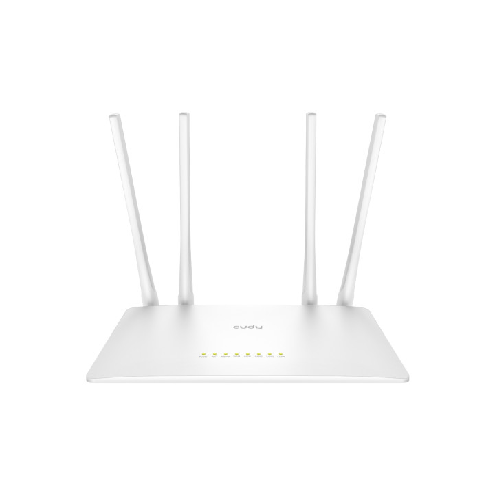 Cudy WR1200 router inalámbrico Ethernet rápido Doble banda (2,4 GHz / 5 GHz) Blanco