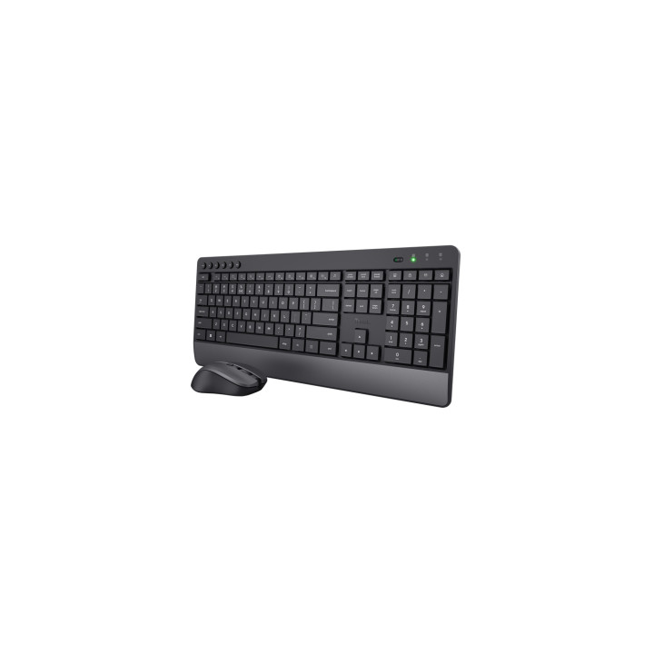 Trust Trezo teclado Ratón incluido RF inalámbrico QZERTY Español Negro