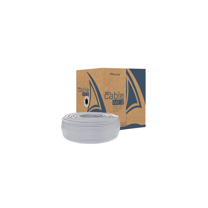 Phasak PHR 652 cable de red Gris 305 m Cat6 U/UTP (UTP)