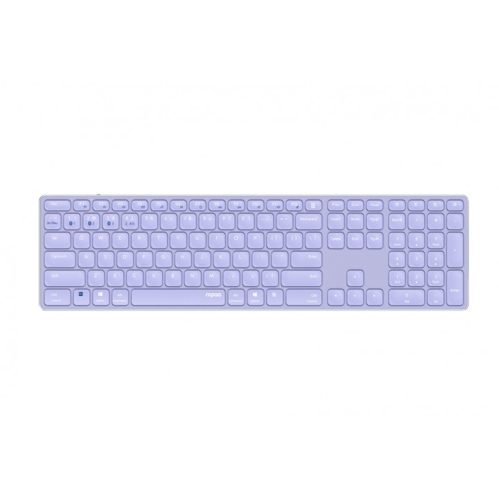 Rapoo E9800M teclado Bluetooth QWERTY Púrpura
