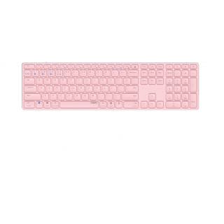 Rapoo E9800M teclado Bluetooth QWERTY Rosa