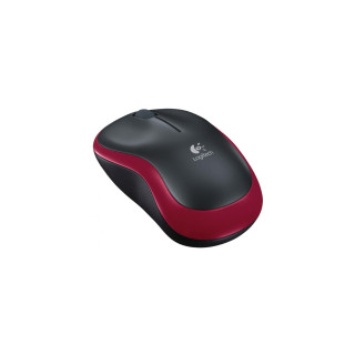 Logitech M185 Ratón Inalámbrico con Mini Receptor USB, Batería 12 Meses, Ambidiestro 1000DPI Rojo
