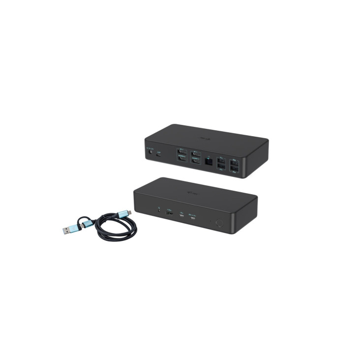 i-tec USB 3.0 / USB-C / Thunderbolt 3 Professional Dual 4K Display Docking Station Generation 2 + Power Delivery 100W