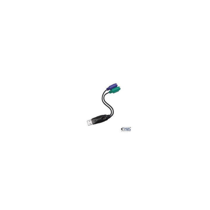 CABLE 2 PS2 M A USB M NANOCABLE 10.03.0101