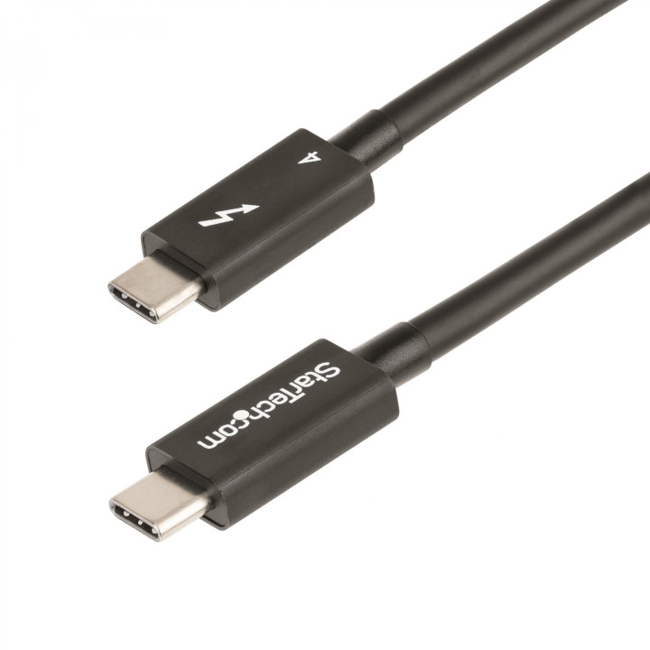 StarTech.com Cable de 0,5m Thunderbolt 4 - 40Gbps - PD 100W - VÍ­deo 4K/8K - Cable Thunderbolt 4 con Certificación...
