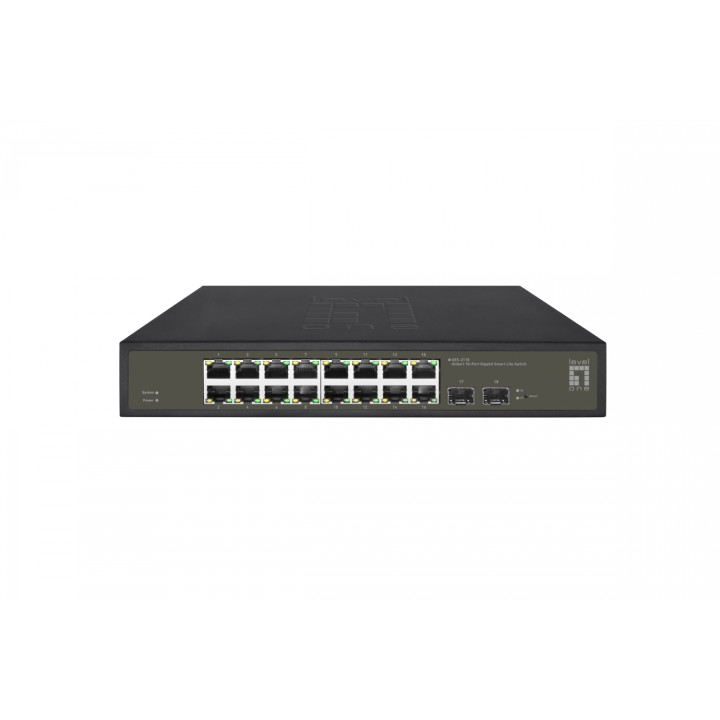LevelOne GES-2118 switch Gestionado L2 Gigabit Ethernet (10/100/1000) Negro