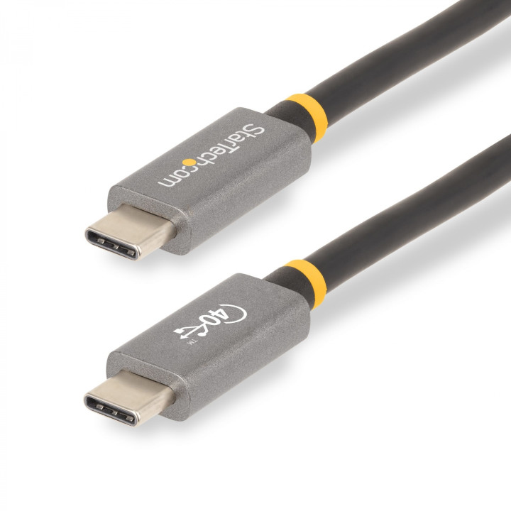 StarTech.com Cable de 1m USB4 - Cable USB-C Certificado por USB-IF - Cable USB Tipo C - 40Gbps - Power Delivery PD de...