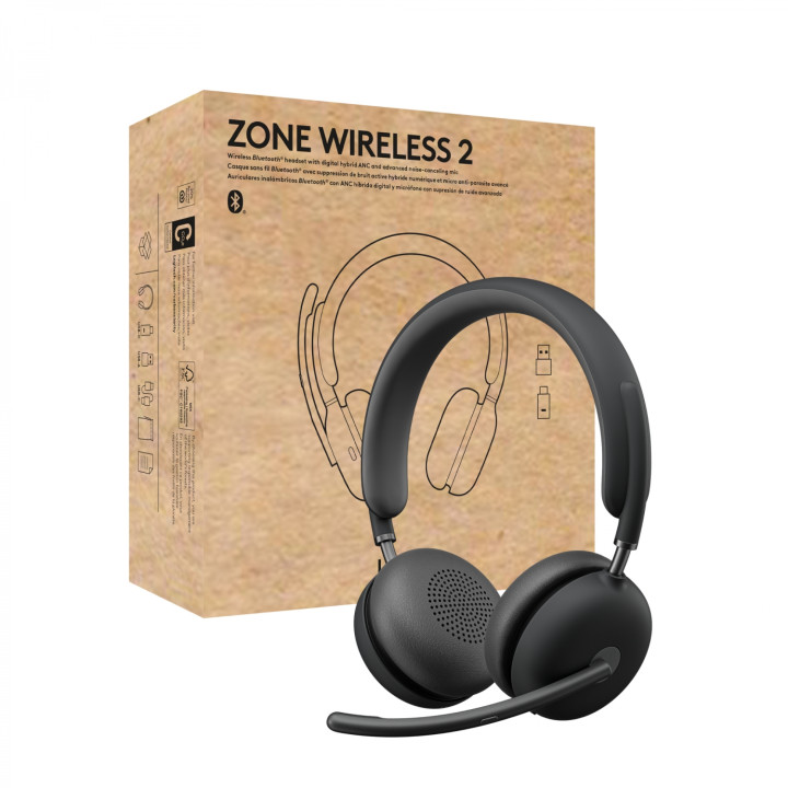 Logitech Zone Wireless 2 Auriculares Inalámbrico y alámbrico Diadema Oficina/Centro de llamadas USB Tipo C Bluetooth...