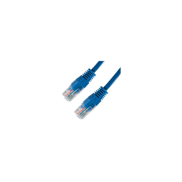 LATIGUILLO RJ45 UTP CAT-5E 0.5M NANOCABLE AZUL 10.20.0100-BL