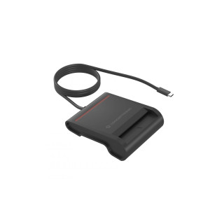 Conceptronic SCR01BC lector de tarjeta inteligente Interior USB USB Tipo C Negro