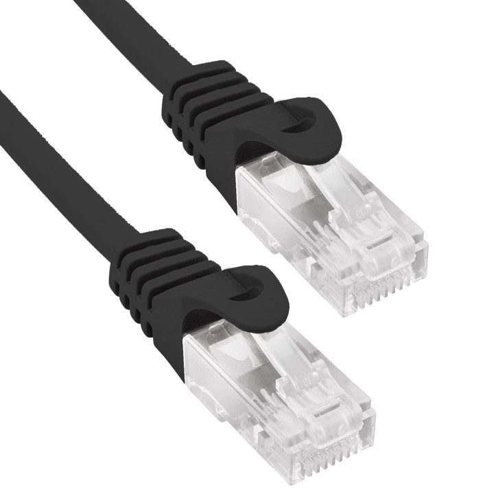 Phasak Cable de Red 100% Cu Cat.6 UTP Sólido Negro 5M
