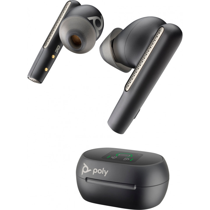 POLY Voyager Free 60+ UC Auriculares Inalámbrico Dentro de oÍ­do Llamadas/Música USB Tipo C Bluetooth Negro