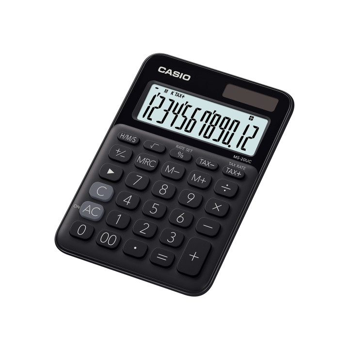 Casio MS-20UC-BK calculadora Escritorio Calculadora básica Negro