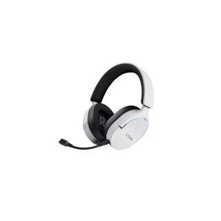 Trust GXT 491W FAYZO Auriculares Inalámbrico y alámbrico Diadema Juego USB Tipo C Bluetooth Negro, Blanco