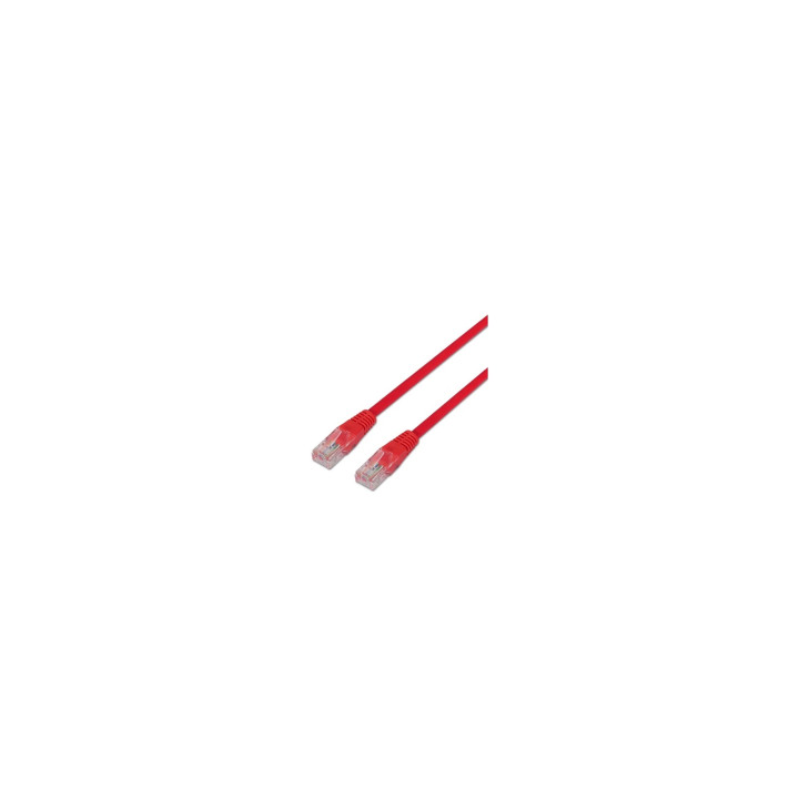 LATIGUILLO RJ45 UTP CAT-5E 1M NANOCABLE ROJO 10.20.0101-R