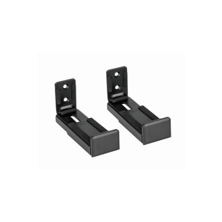 Gembird WM-SB-01 soporte de altavoz Pared Acrilonitrilo butadieno estireno (ABS), Acero Negro
